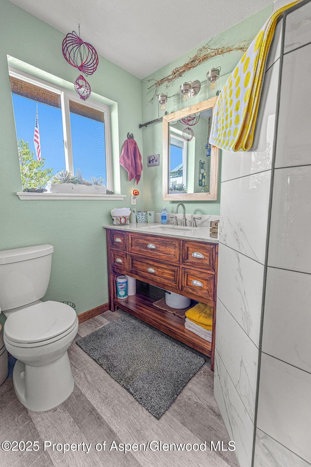 550 County Road 22, Craig, CO 81625 - bathroom with plenty of natural light, wood finished floors, and vanity