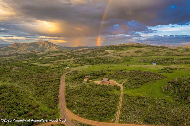 1349 Eagle Loop, Craig, CO 81625 - aerial view at dusk of a mountain view
