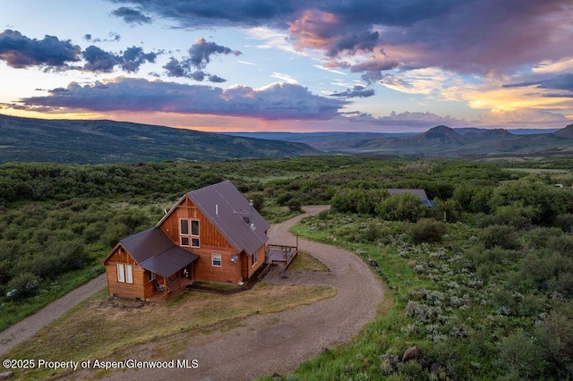 1349 Eagle Loop, Craig, CO 81625 - view from above of property with mountains and a heavily wooded area