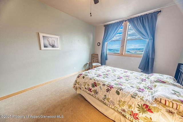 1349 Eagle Loop, Craig, CO 81625 - bedroom with carpet floors, baseboards, and a ceiling fan