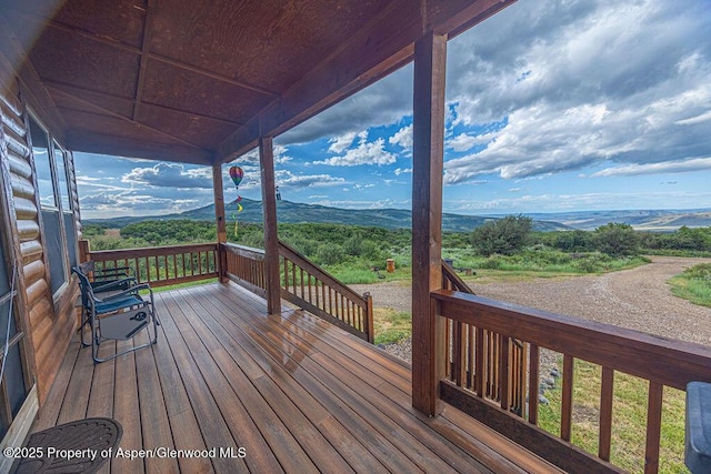 1349 Eagle Loop, Craig, CO 81625 - wooden deck with a mountain view