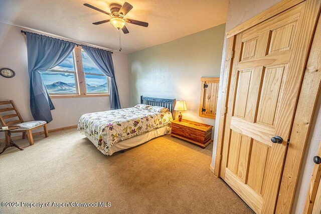 1349 Eagle Loop, Craig, CO 81625 - bedroom featuring carpet floors and a ceiling fan