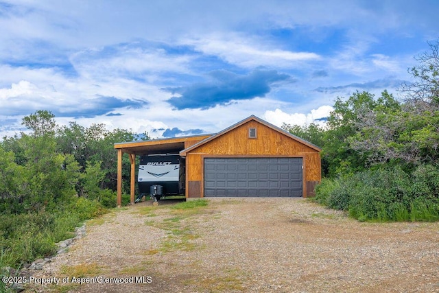 1349 Eagle Loop, Craig, CO 81625 - garage with a garage and dirt driveway