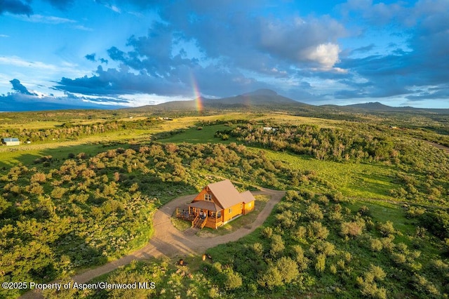 1349 Eagle Loop, Craig, CO 81625 - aerial view of property and surrounding area featuring a mountainous background