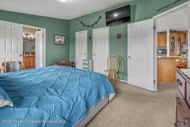 1097 Kowach Dr, Craig, CO 81625 - carpeted bedroom with two closets and ensuite bath
