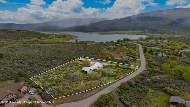 220 Sam Grange Ct, Eljebel, CO 81623 - view of property location with a water and mountain view and property parcel outlined