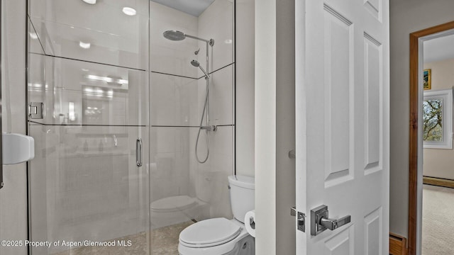 220 Sam Grange Ct, Eljebel, CO 81623 - bathroom featuring toilet and a shower stall
