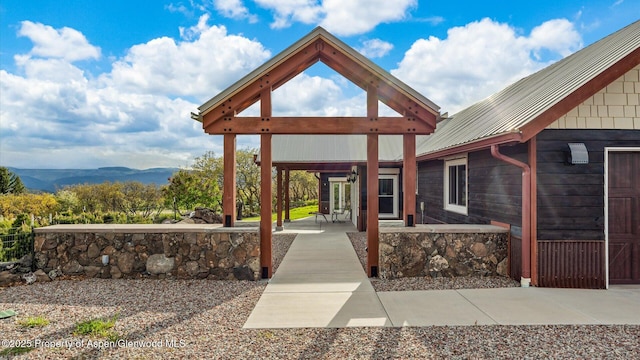 220 Sam Grange Ct, Eljebel, CO 81623 - view of patio featuring a mountain view