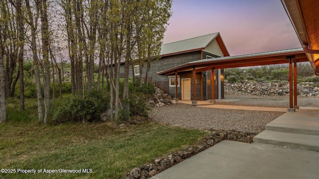 220 Sam Grange Ct, Eljebel, CO 81623 - view of front of home with metal roof