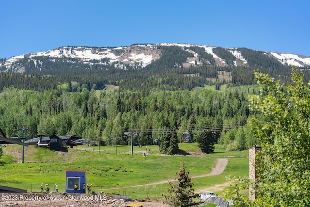 property view of mountains with a rural view