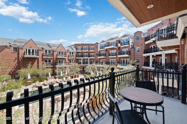 view of balcony