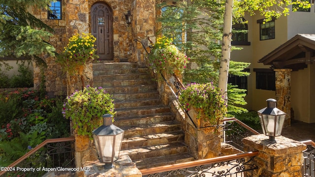 view of stairs