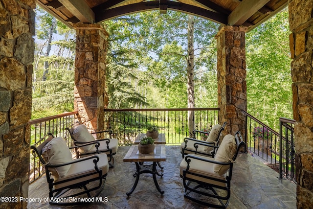 view of patio / terrace with outdoor lounge area