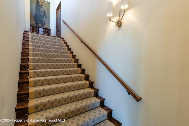 view of stairs