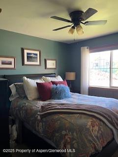 352 Lake View Rd, Hayden, CO 81639 - bedroom featuring a ceiling fan