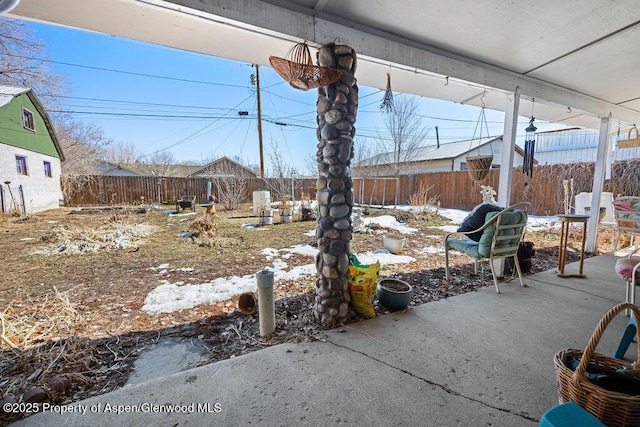 view of patio / terrace featuring a fenced backyard