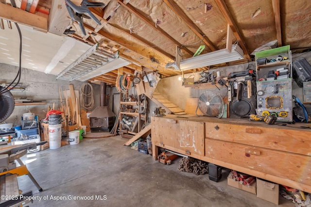 565 Sandrock Dr, Craig, CO 81625 - below grade area with a workshop area