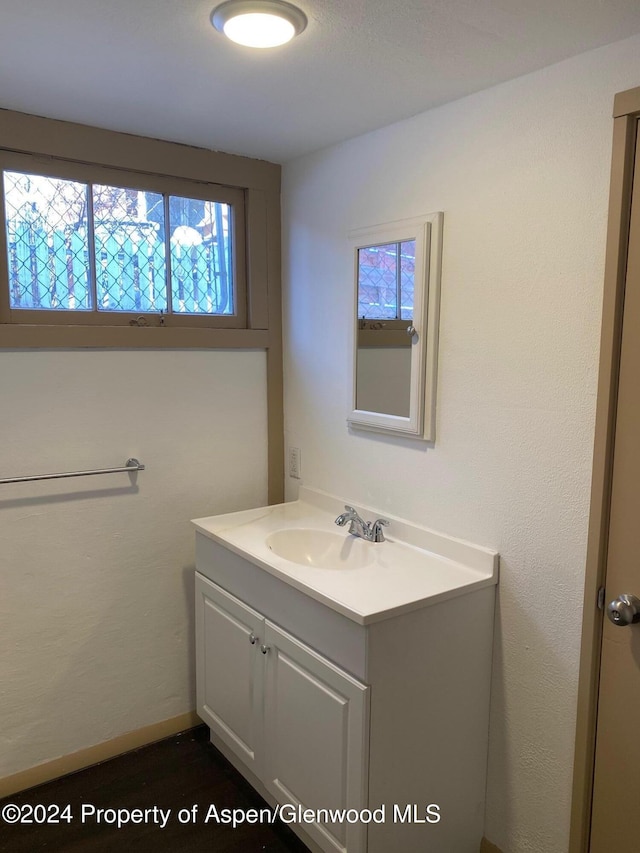 bathroom featuring vanity