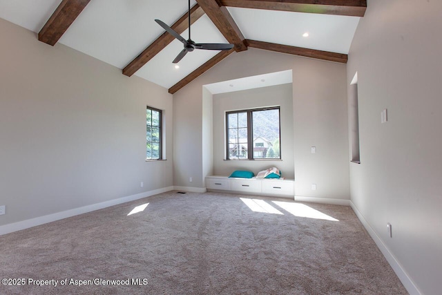 115 Sundance Trl, Carbondale, CO 81623 - spare room featuring light carpet, ceiling fan, and recessed lighting