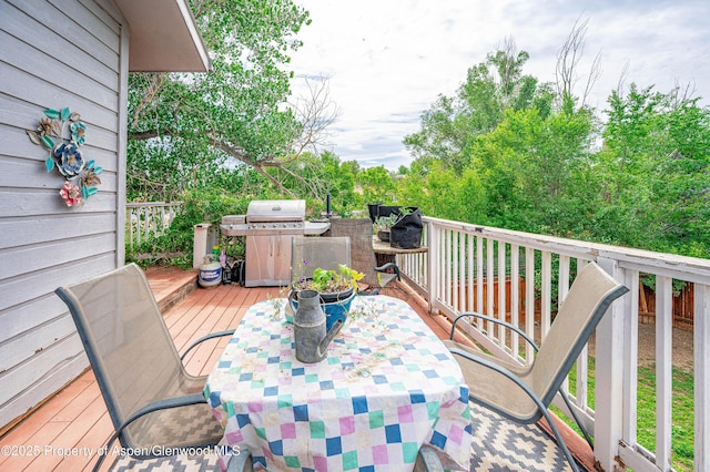 1617 W 7th St, Rifle, CO 81650 - wooden terrace featuring grilling area
