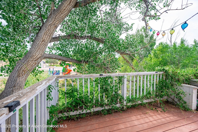 1617 W 7th St, Rifle, CO 81650 - deck with a playground