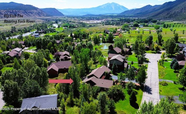 64 White Peaks Ln, Glenwood Springs, CO 81601 - drone / aerial view of a mountain backdrop