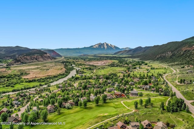 64 White Peaks Ln, Glenwood Springs, CO 81601 - aerial perspective of suburban area featuring a mountainous background