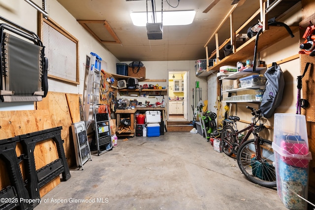 storage area featuring a garage