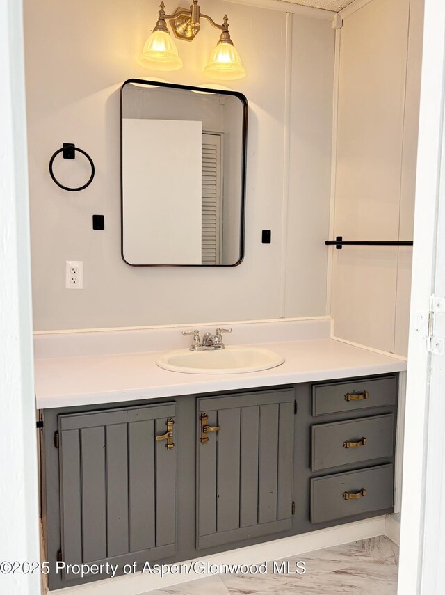 22 W Silver Bell Pl, Parachute, CO 81635 - bathroom with marble finish floor and vanity