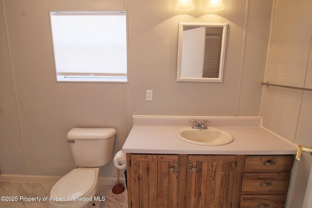 22 W Silver Bell Pl, Parachute, CO 81635 - half bath featuring toilet, baseboards, and vanity