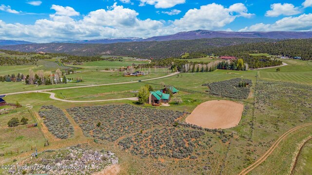 3 Red Wing Ln, Carbondale, CO 81623 - drone / aerial view featuring a rural view and a mountain view