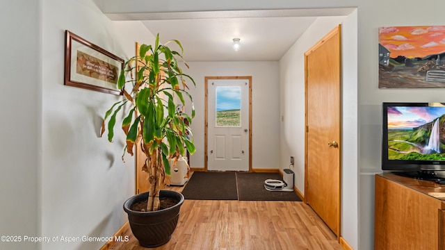 1300 Johnson Way, Craig, CO 81625 - doorway to outside with light wood-style floors