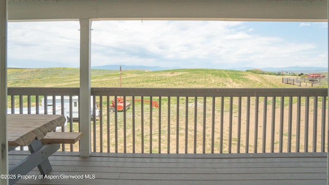 1300 Johnson Way, Craig, CO 81625 - wooden deck with a view of rural / pastoral area