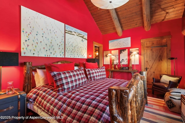 6855 Capitol Creek Rd, Snowmass, CO 81654 - bedroom with wood ceiling