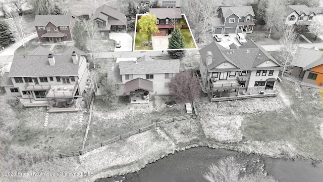 121 Ranch Creek Ln, Carbondale, CO 81623 - aerial perspective of suburban area with property boundaries highlighted
