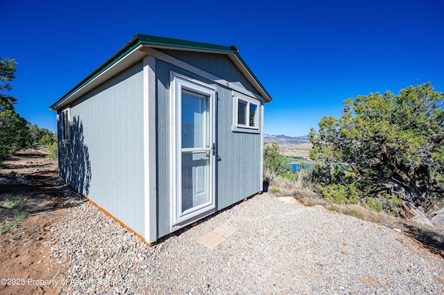 4472 V 5/10 Rd, De Beque, CO 81630 - view of shed featuring a mountain view