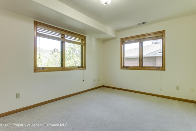 201 14th St Unit 300, Glenwood Springs, CO 81601 - spare room with healthy amount of natural light, carpet flooring, and baseboards