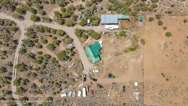 2051 Grass Mesa Rd, Rifle, CO 81650 - aerial view of property and surrounding area featuring a desert landscape and rural landscape