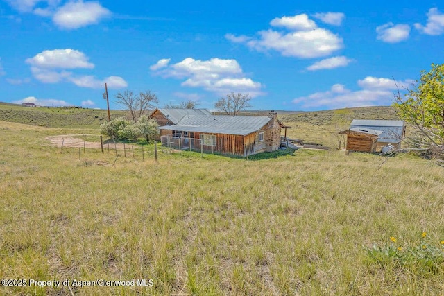 5904 County Road 31, Craig, CO 81625 - view of yard with fence and a rural view