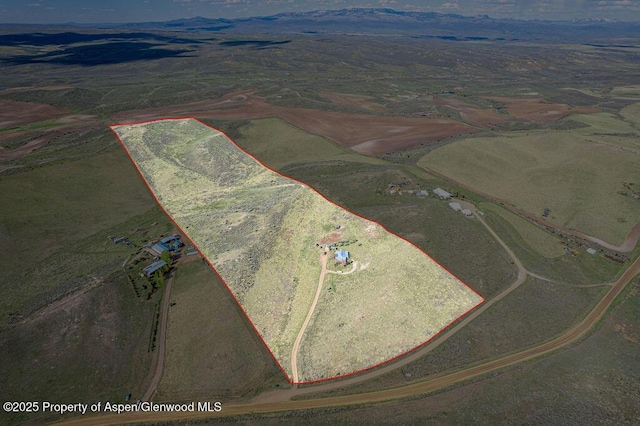 5904 County Road 31, Craig, CO 81625 - aerial overview of property's location featuring property parcel outlined