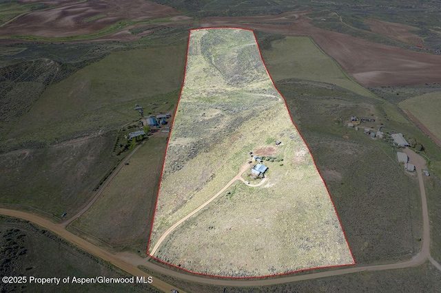 5904 County Road 31, Craig, CO 81625 - overview of rural landscape with property parcel outlined