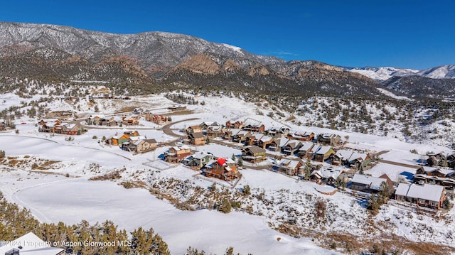 mountain view featuring a residential view