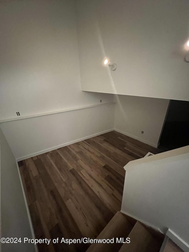 interior space with wood finished floors