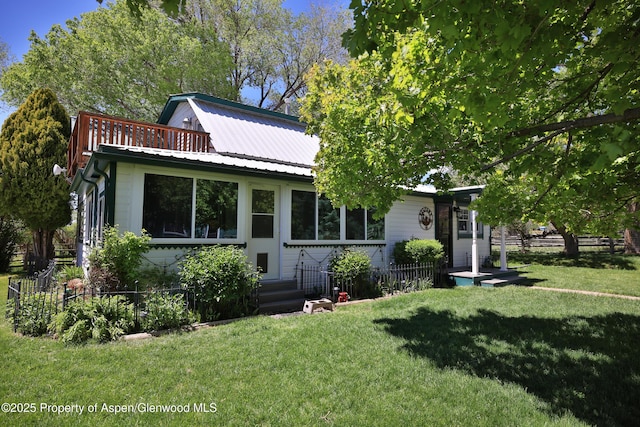 58590 Pe 3/10 Rd, Collbran, CO 81624 - view of front of house with metal roof