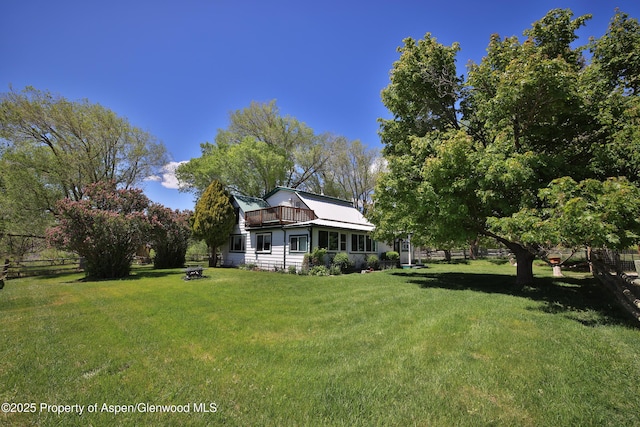 58590 Pe 3/10 Rd, Collbran, CO 81624 - view of yard with a balcony