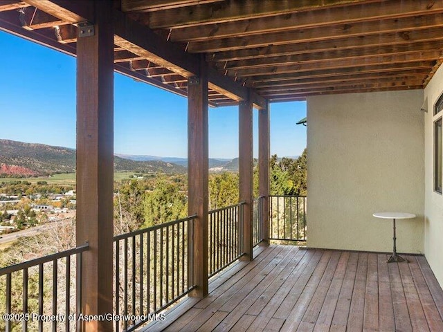 587 Hillcrest Dr, Basalt, CO 81621 - deck with a mountain view