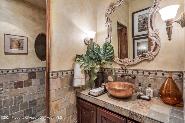 bathroom featuring vanity