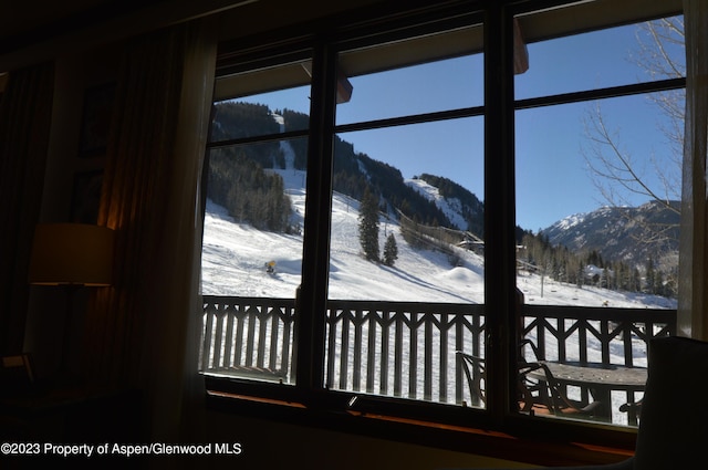 details with a mountain view