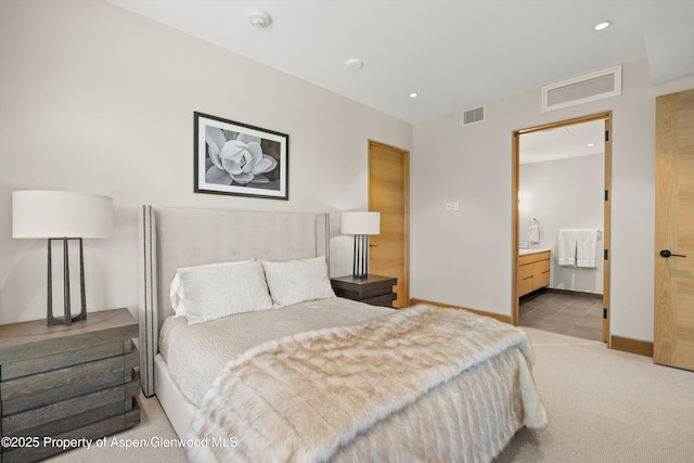 45 Wood Rd Unit 403, Snowmass Village, CO 81615 - bedroom with carpet, recessed lighting, and ensuite bath