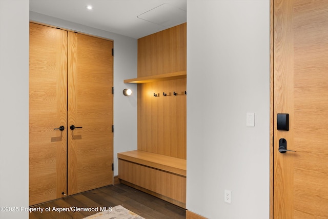 45 Wood Rd Unit 403, Snowmass Village, CO 81615 - mudroom with dark wood-style flooring